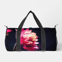 Fleur rouge en lumière du soleil