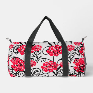 Sac De Sport Fleur rouge Floral Illustration Motif Design