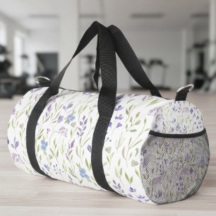 Sac De Sport Fleur sauvage bleue violette