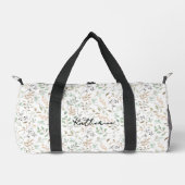 Sac De Sport Fleur Sauvage Bohème Personnalisée (Recto)