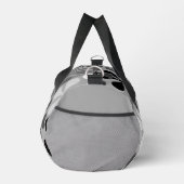 Sac De Sport Fleurs Abstraites Gris noir blanc (Droite)