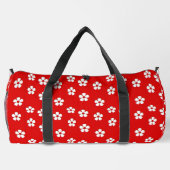 Sac De Sport Fleurs blanches en rouge (Verso)