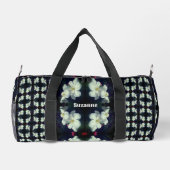 Sac De Sport Fleurs Clematis blanches personnalisées (Verso)