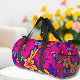 Sac De Sport Fleurs colorées-Dopamine Style-Fleurs rétro