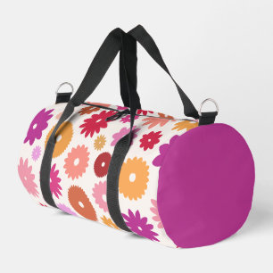 Sac De Sport Fleurs Colorées Grand Motif