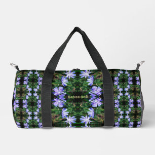 Sac De Sport Fleurs de Chicorée Sauvage Bleue Motif Personnalis