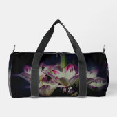 Sac De Sport Fleurs Lys Blanches Et Rouges Personnalisées (Verso)