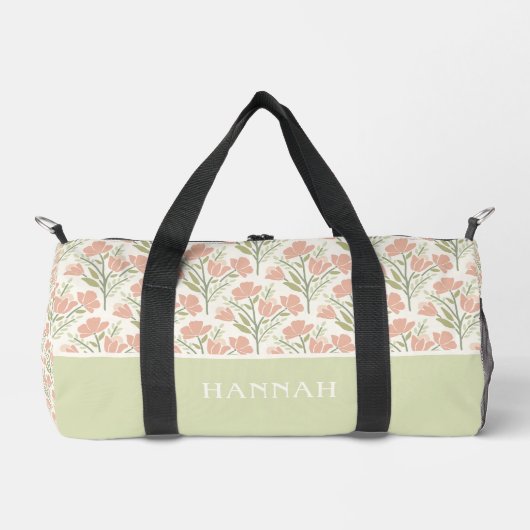 Sac De Sport Fleurs Monogrammes Sérènes Neutres (Recto)