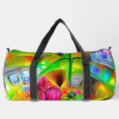 Sac De Sport Fleurs psychédéliques Abstraites (Verso)