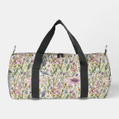 Sac De Sport Fleurs sauvages et oiseaux bleus (Verso)