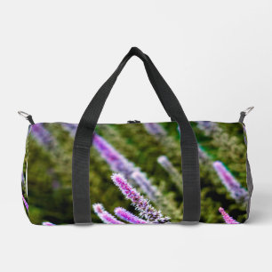 Sac De Sport Fleurs sauvages pourpres et verts