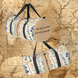 Sac De Sport Fleurs sauvages Pré verdure Feuillage Flore Voyage