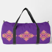 Sac De Sport Fleurs sur violet grand (Recto)