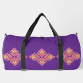 Sac De Sport Fleurs sur violet grand (Verso)