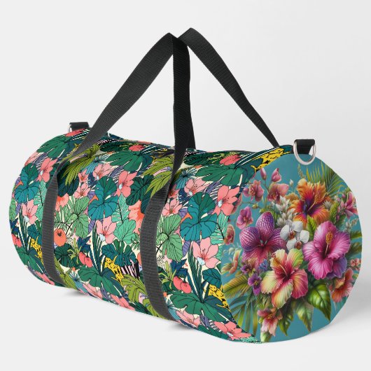 Sac De Sport Floral botanique tropical (Coin gauche)