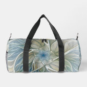 Sac De Sport Floral Dream Motif Abstrait Blue Khaki Fractal (Verso)