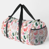 Sac De Sport Floral rose Monogramme Grand (Coin droit)