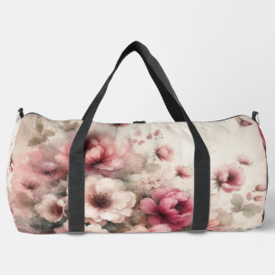 Sac De Sport Floral rose Vintage inspiré