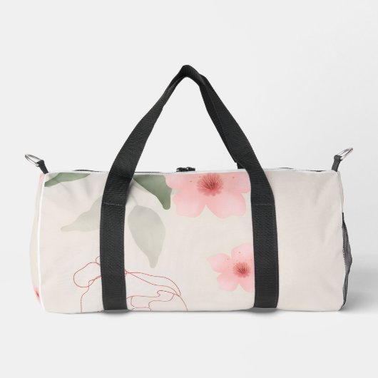 Sac De Sport Floral Sketch Waterproof Travel Bag  (Recto)