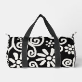 Sac De Sport Flore noir blanc & Fleurs Fleurs Fleurs Fleurs Fle (Recto)