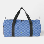 Sac De Sport Flower Checkered Pattern No. 01 - Light Blue (Verso)
