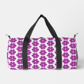 Sac De Sport Flower Shape Plaid Pink Purple (Recto)