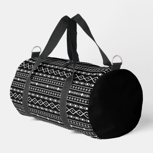 Sac De Sport Formes Aztec Motif gris noir (Coin gauche)