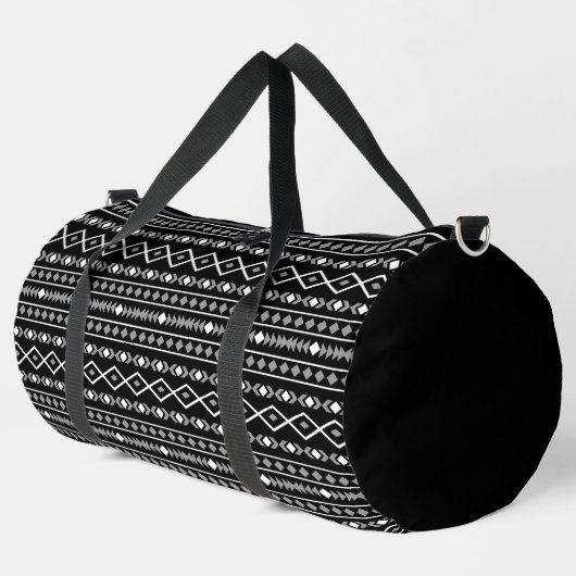 Sac De Sport Formes Aztec Motif gris noir (Coin gauche)