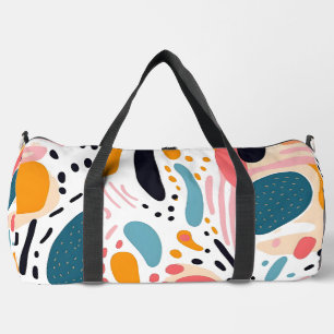 Sac De Sport Formes organiques abstraites colorées motif bohème