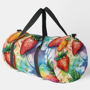 Sac De Sport Fraises Colorées Arc-en-ciel Fraise