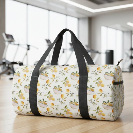 Sac De Sport French Country Lemon Pattern
