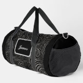 Sac De Sport Garçons Venteux Venteux Vave Motif blanc Monogramm (Coin droit)