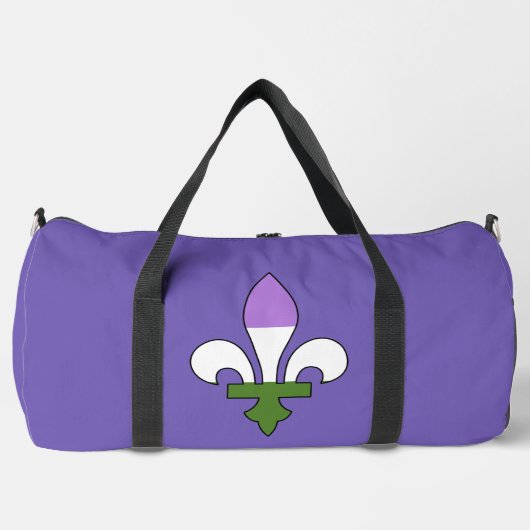 Sac De Sport Genderqueer pride fleur-de-lis  (Recto)
