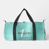 Sac De Sport Glam Aqua Métal brossé Noir Blanc Monogramme (Recto)