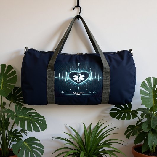 Sac De Sport Glowing Medical Heartbeat Pulse EMT Design