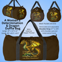 Golden Green Dragon & Woman Can Move Mountains