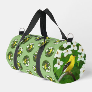 Sac De Sport Goldfinch dans Dogwood Blossoms Oiseaux originaux