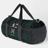 Sac De Sport Golf Golfer Gift Elegant Plaid Monogram Custom (Coin droit)