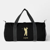 Golfeur Silhouette Monogram Gold