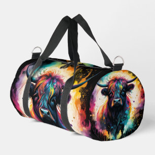 Sac De Sport Grâce fantomatique : vache Highland holographique