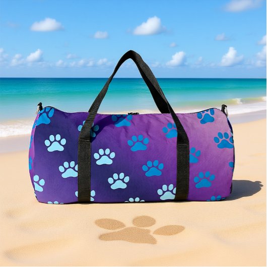 Sac De Sport Gradient Empreinte de Patte Élégant
