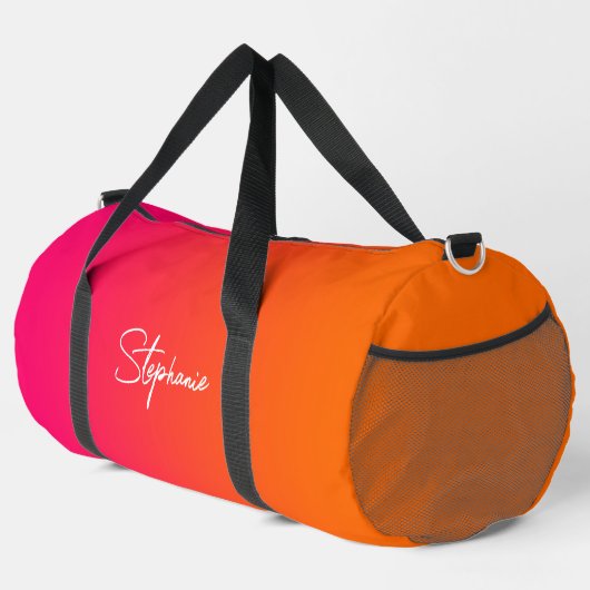 Sac De Sport Gradient rose et orange (Coin droit)