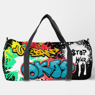 Sac De Sport Graffiti urbain moderne peintures multicolores