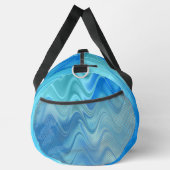 Sac De Sport Grand Abstrait Bleu Ondulé (Droite)