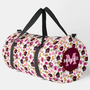 Sac De Sport Grand floral roses roses lavande rose violet