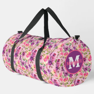 Sac De Sport Grand floral roses roses lavande rose violet