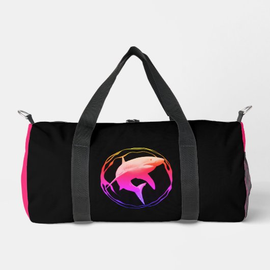 Sac De Sport Grande conception graphique de requins blancs (Recto)