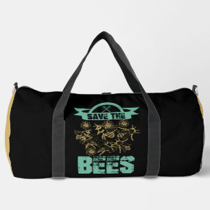 Sac De Sport Graphique Floral Sauver Les Abeilles