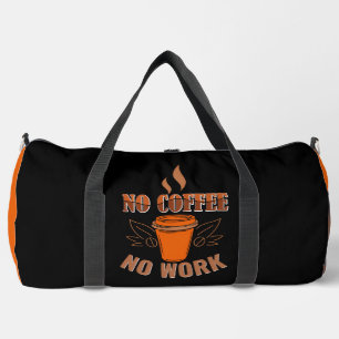 Sac De Sport Graphique Pas de café pas de travail