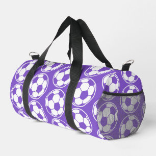 Sac De Sport Graphiques de balle de football violet motif Screw